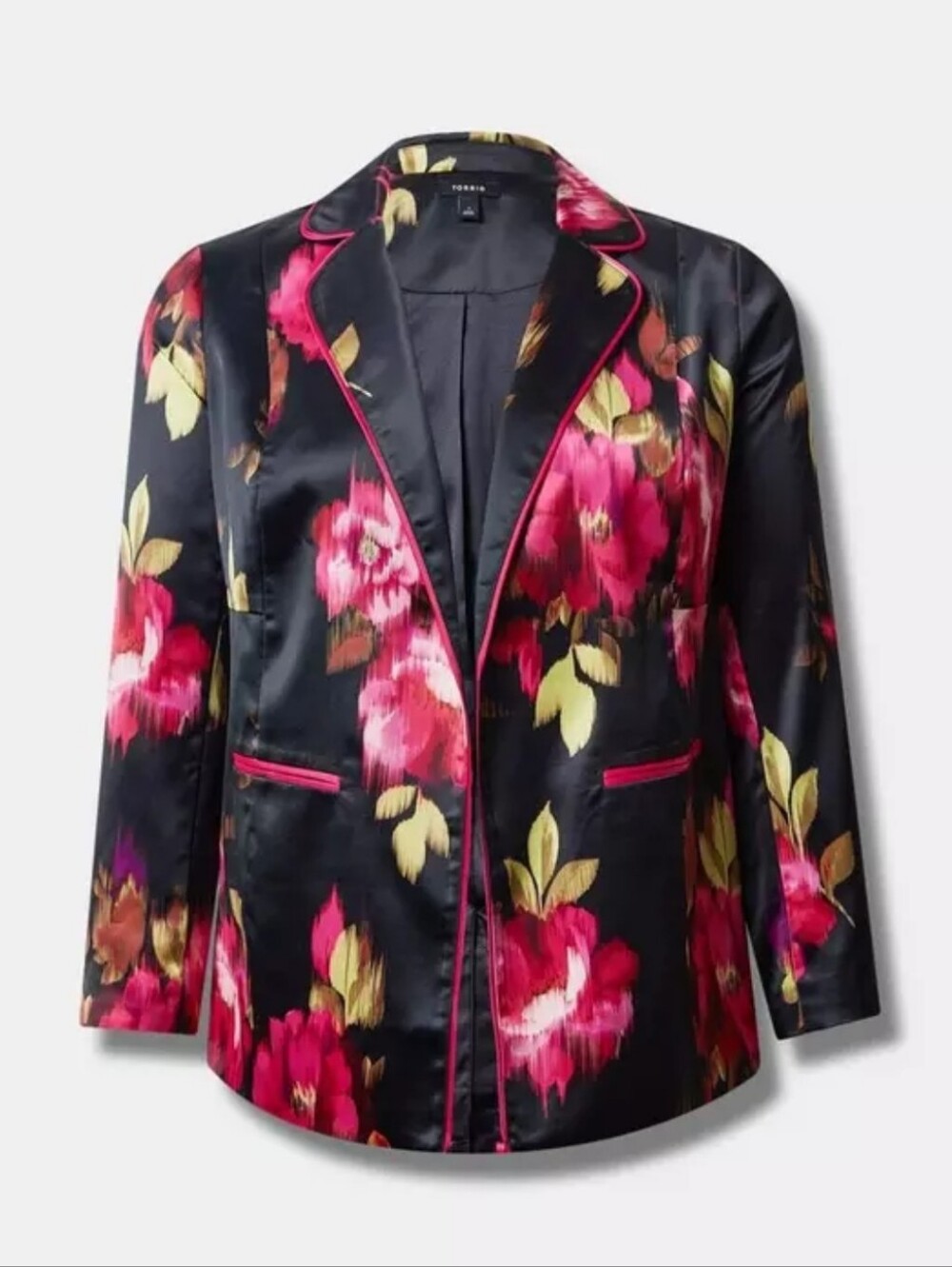 Torrid Satin Relaxed Floral Blazer 2X NWT